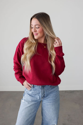 Beckham Off Shoulder Sweatshirt