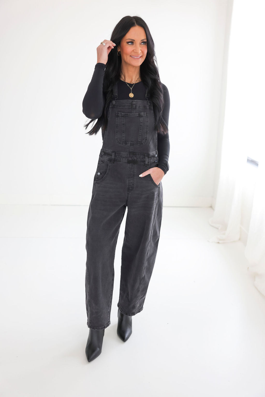 Cinda Cello Barrel Overalls | Lauriebelles