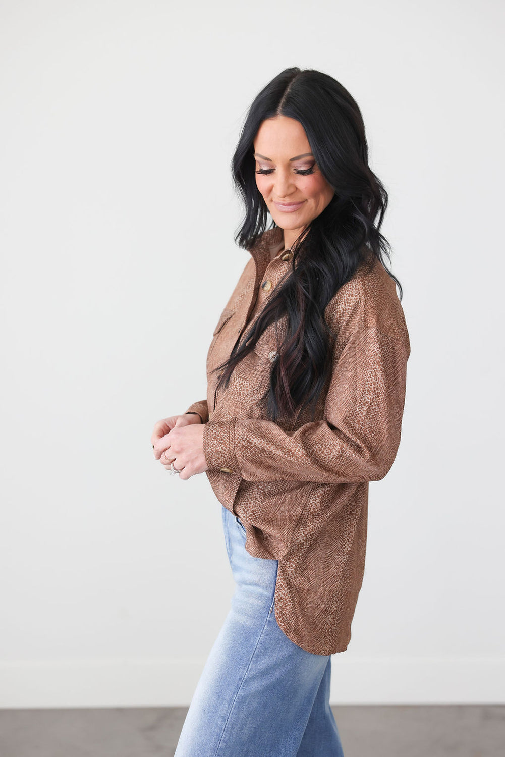 Klay Snake Print Shirt