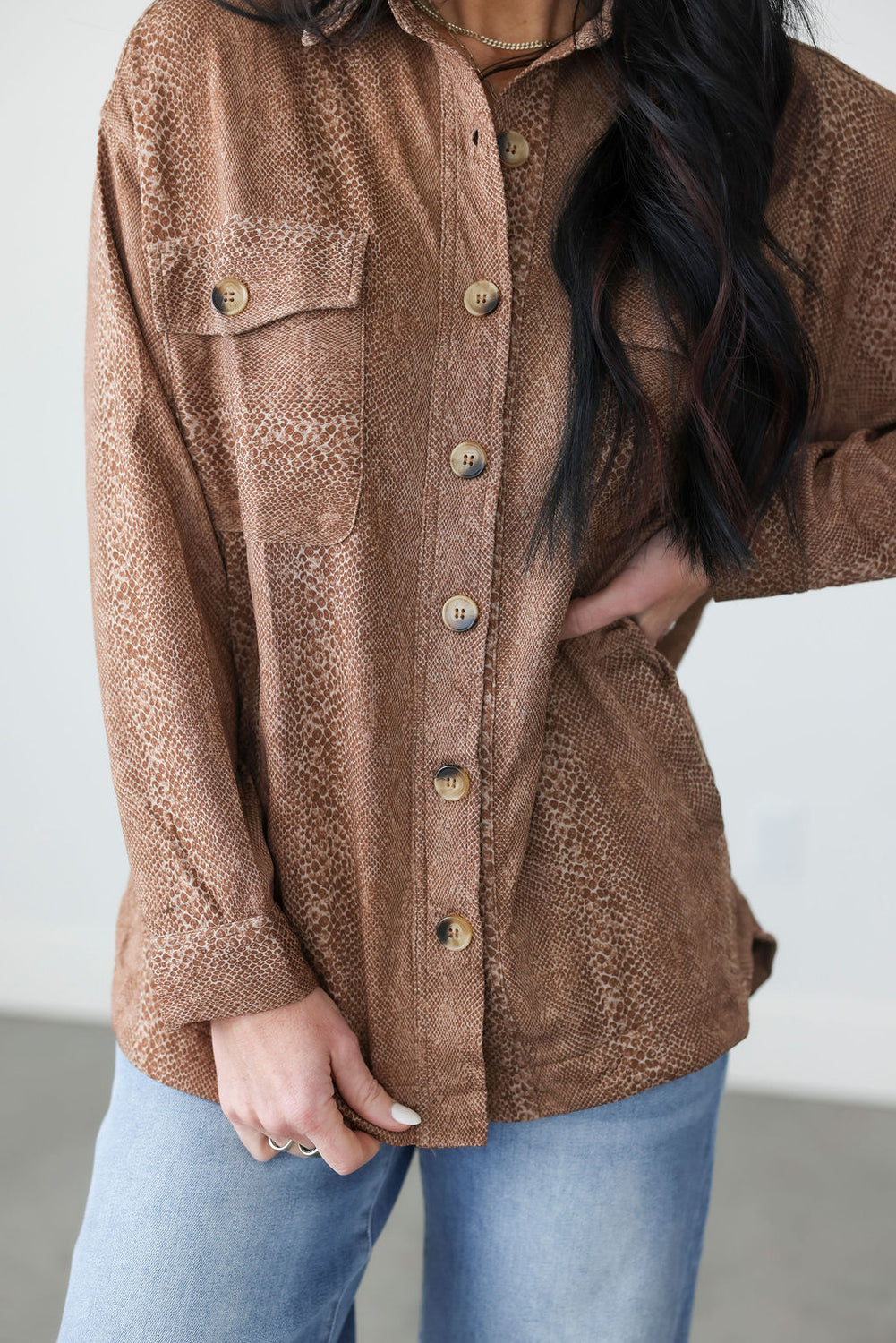 Klay Snake Print Shirt