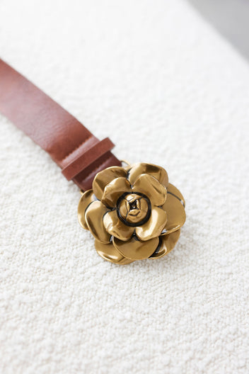 Floral Buckle Belt