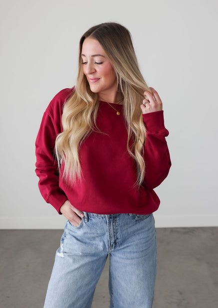 Beckham Off Shoulder Sweatshirt product view