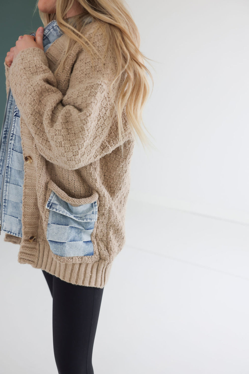 Tony Checkered Knit Cardigan