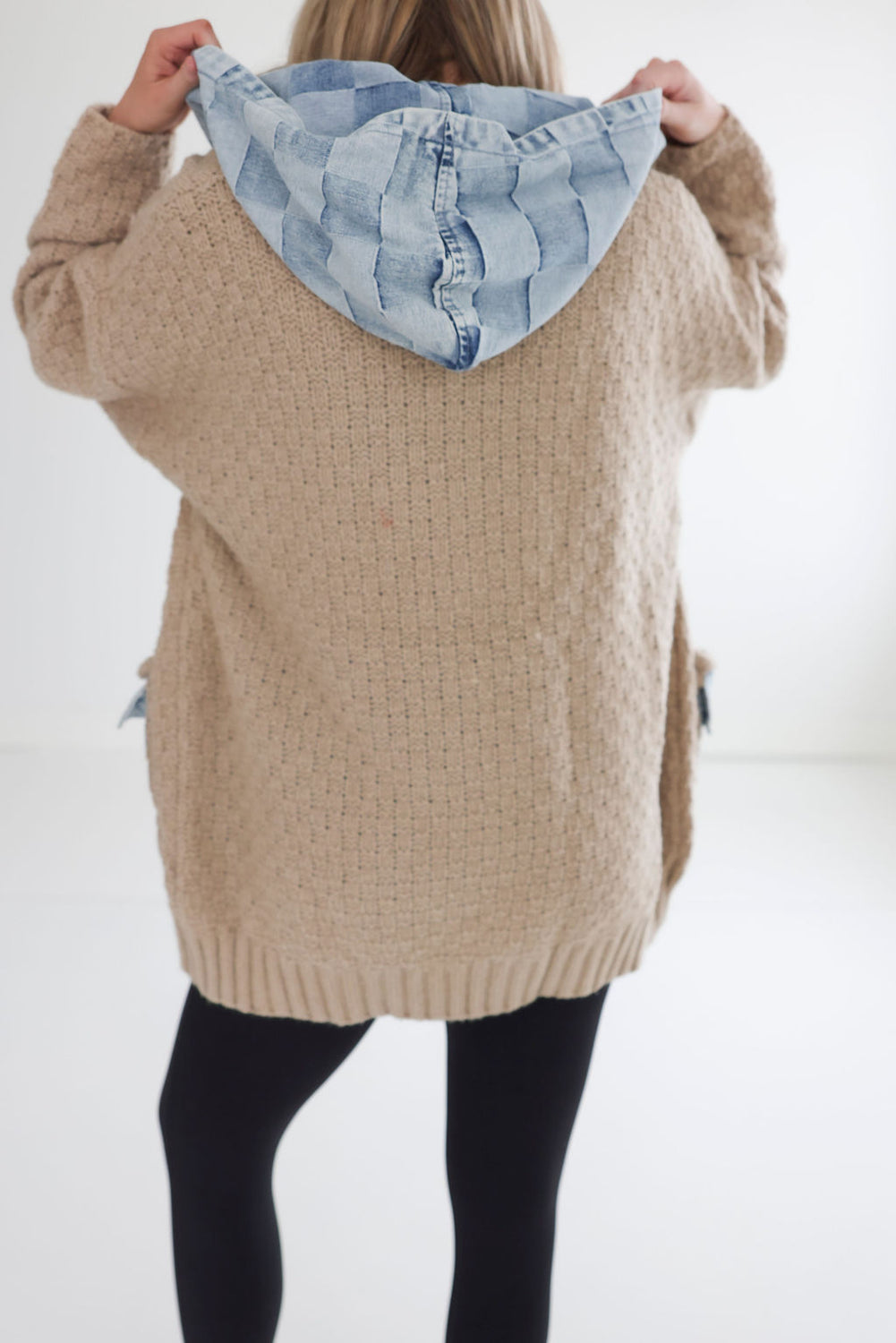 Tony Checkered Knit Cardigan