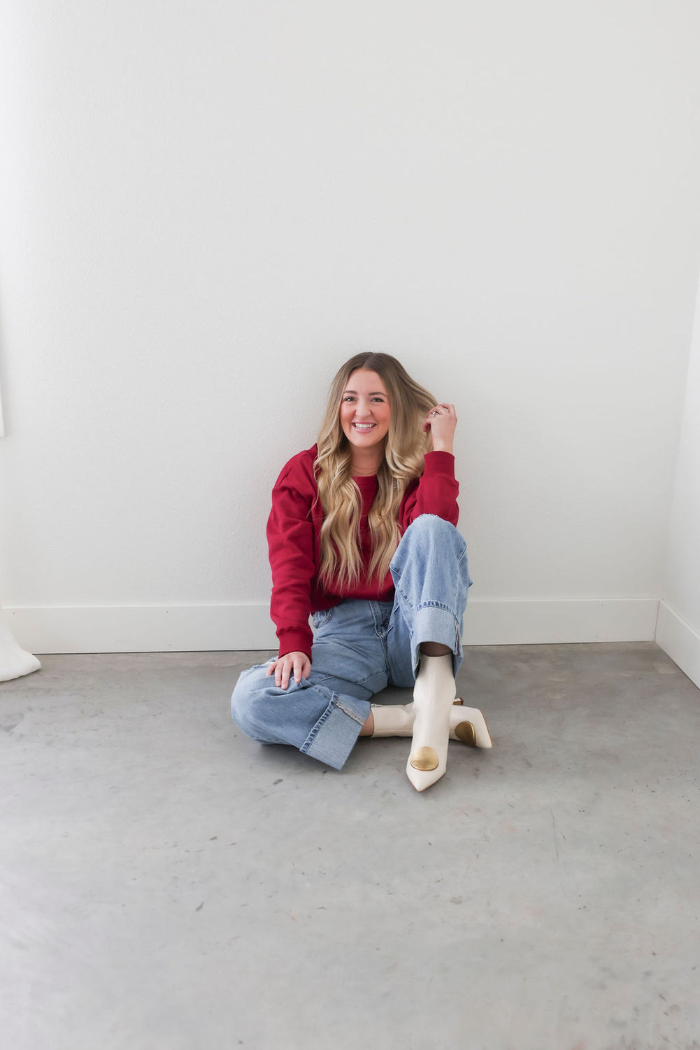 Beckham Off Shoulder Sweatshirt