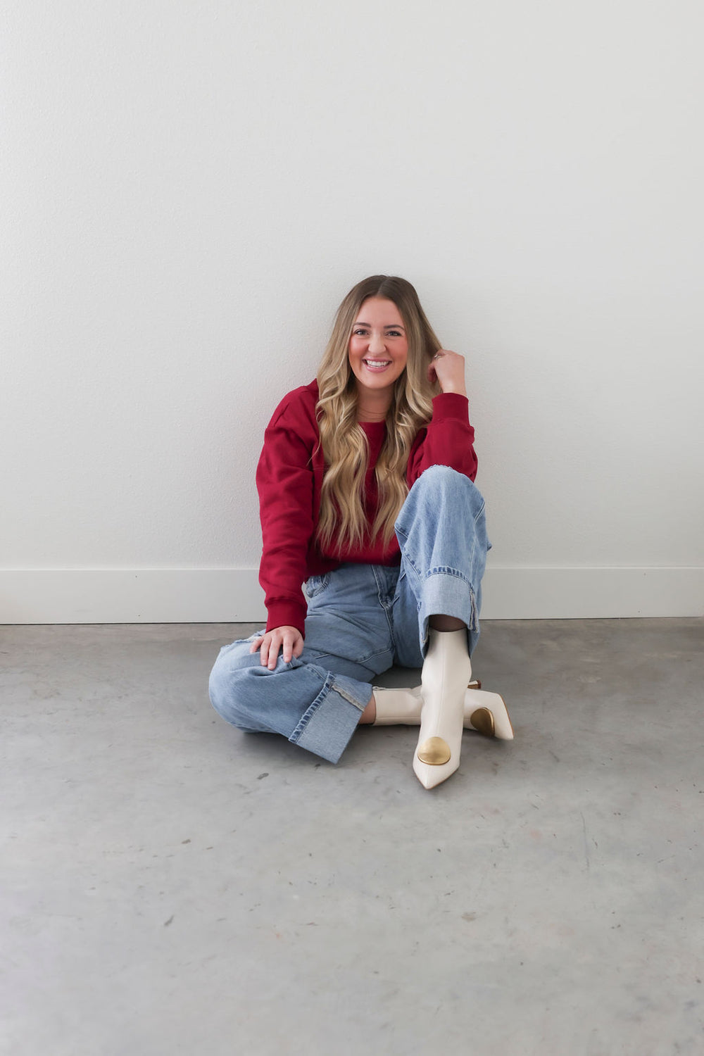 Beckham Off Shoulder Sweatshirt