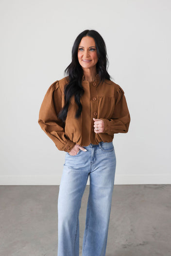 Kaylen Bubble Crop Jacket