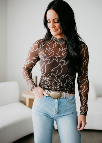 Boot Stitch Mesh Top