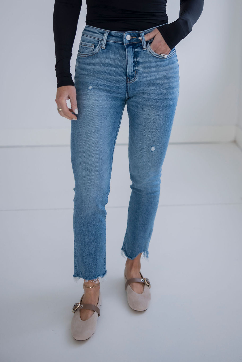image of Camryn Lovervet Slim Straight Jean