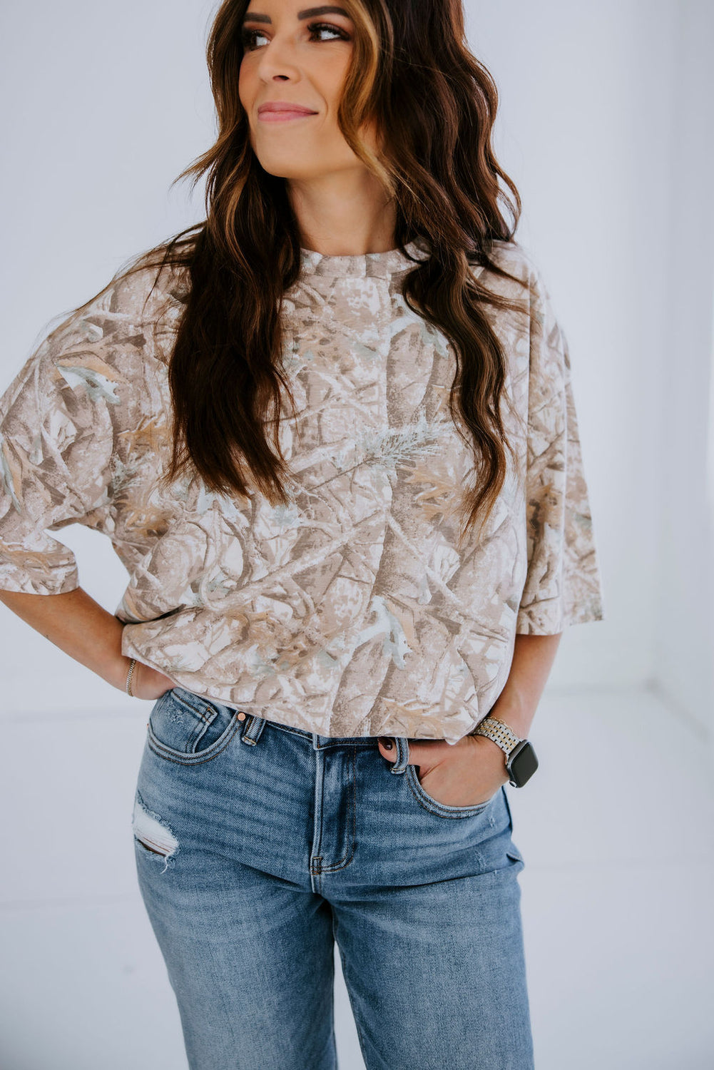 Camo Crew T-Shirt by Lily & Lottie