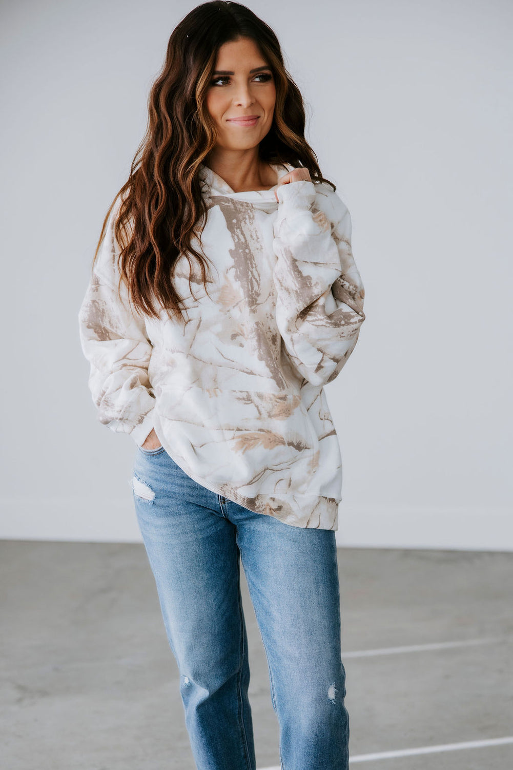 Sand Dune Camo Hoodie by Lily & Lottie