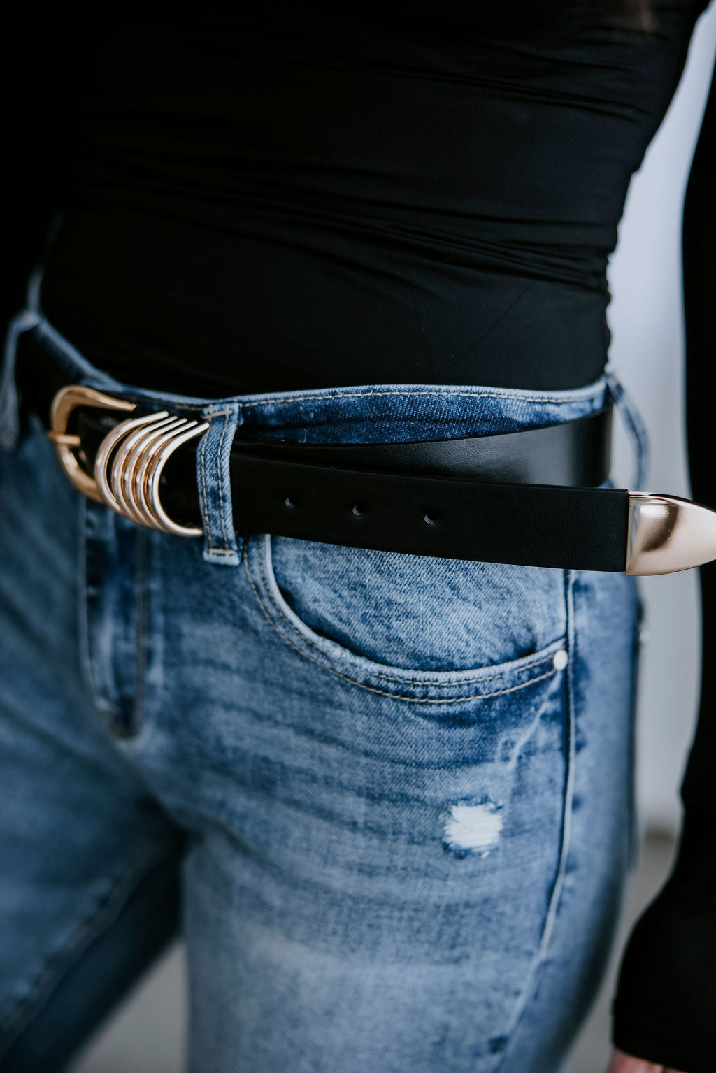 image of Jeri Stacked Buckle Belt