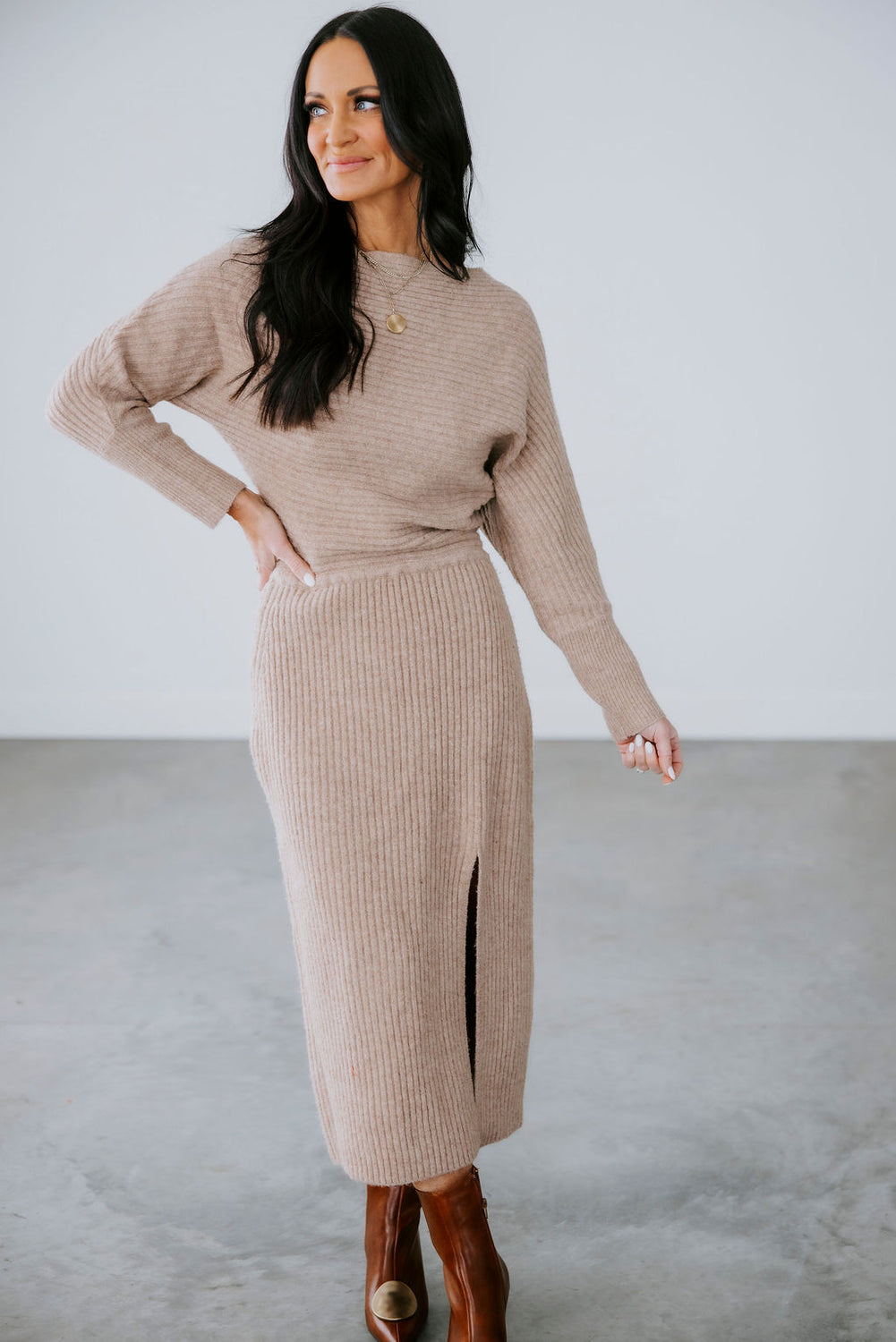 Mattie Midi Knit Sweater Dress