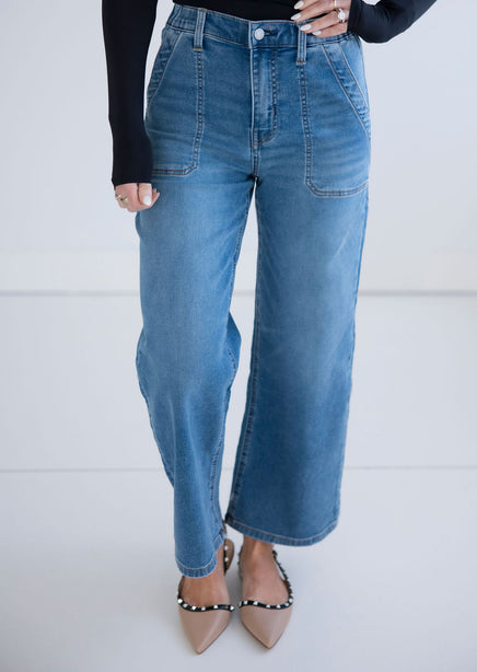 Leeza Vervet Wide Leg Jeans product view