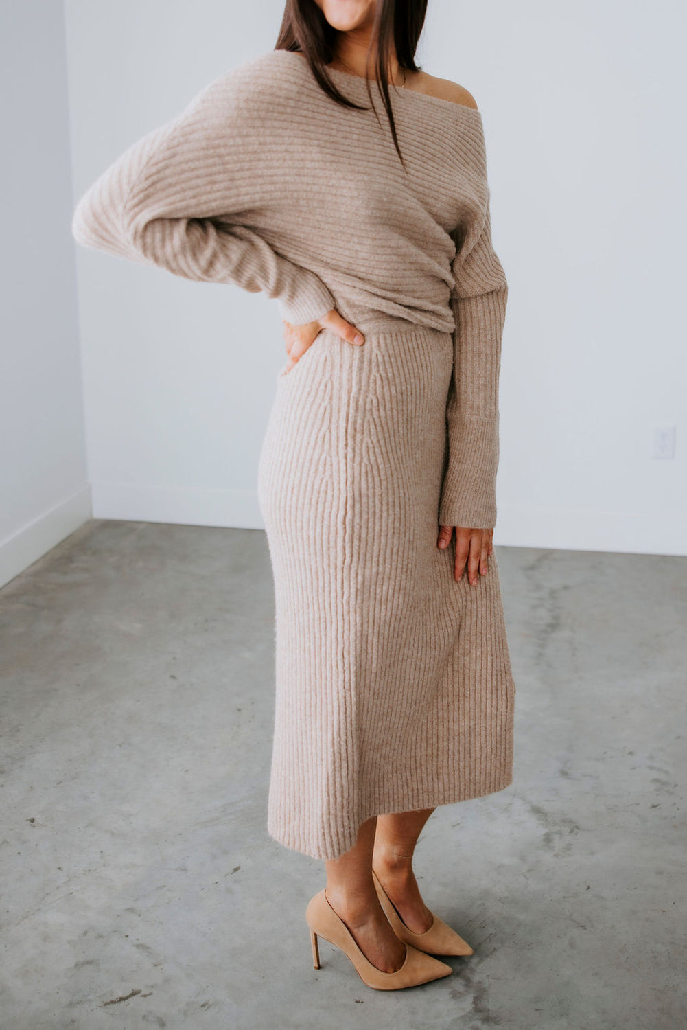 Mattie Midi Knit Sweater Dress