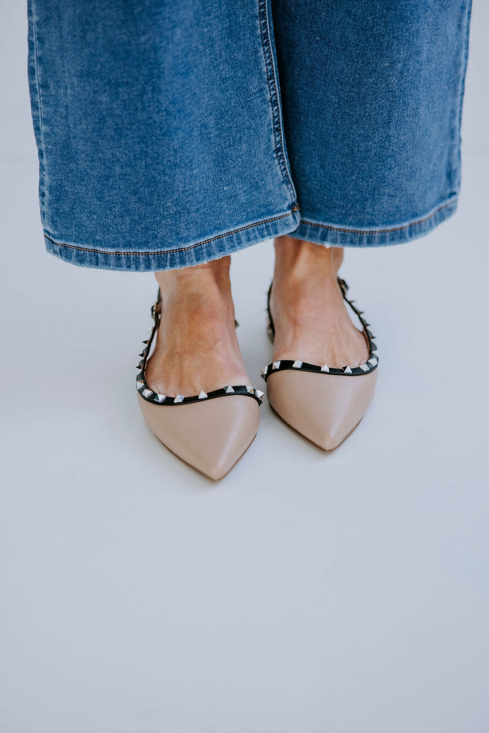 Sandra Studded Flats