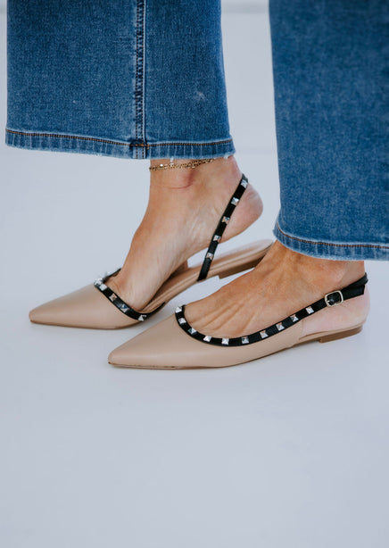 Sandra Studded Flats product view