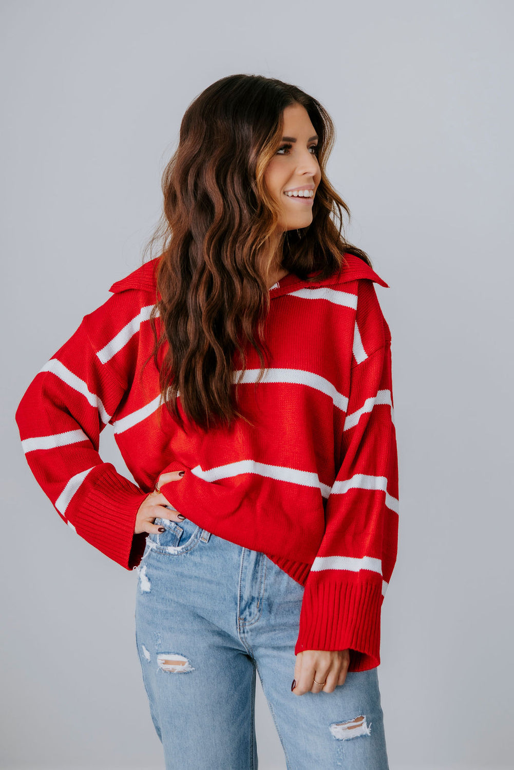 Jayne Collared Sweater