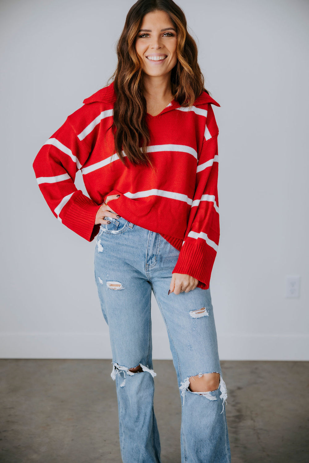 Jayne Collared Sweater