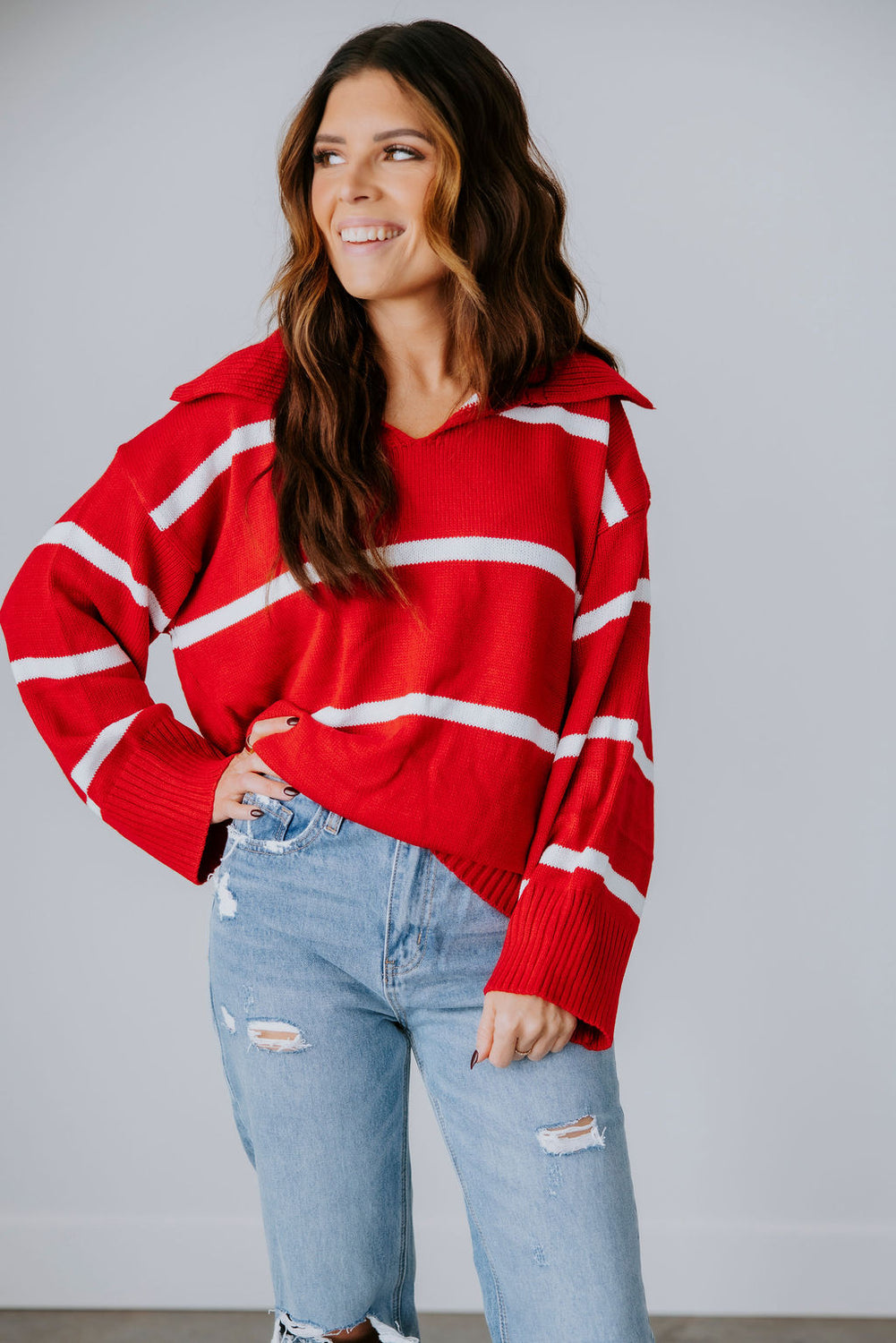 Jayne Collared Sweater