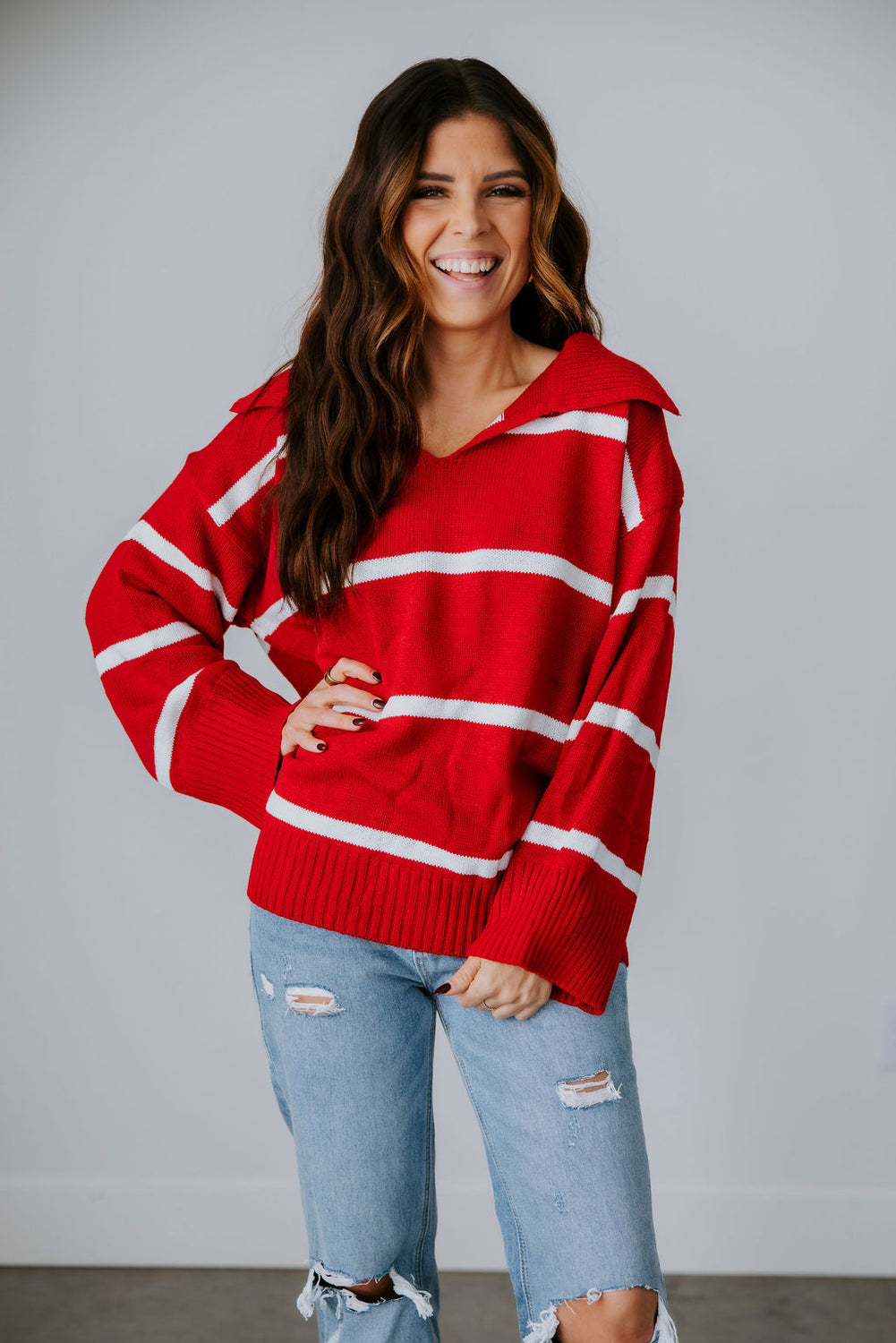 Jayne Collared Sweater