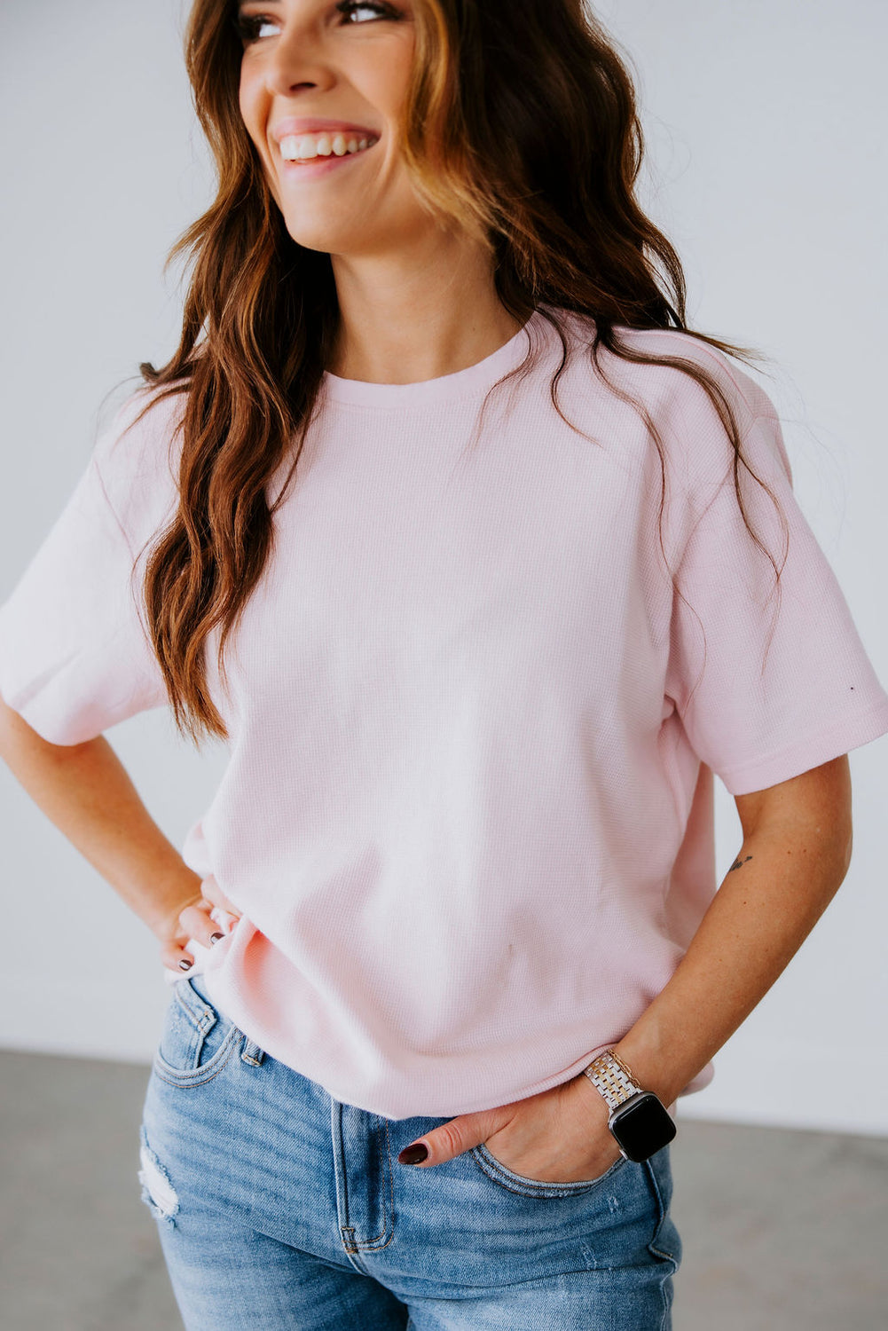 Westin Waffle Tee by Lily and Lottie