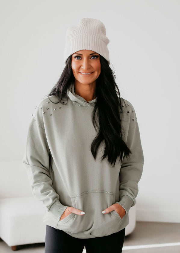 East Studded Hoodie by Lily & Lottie
