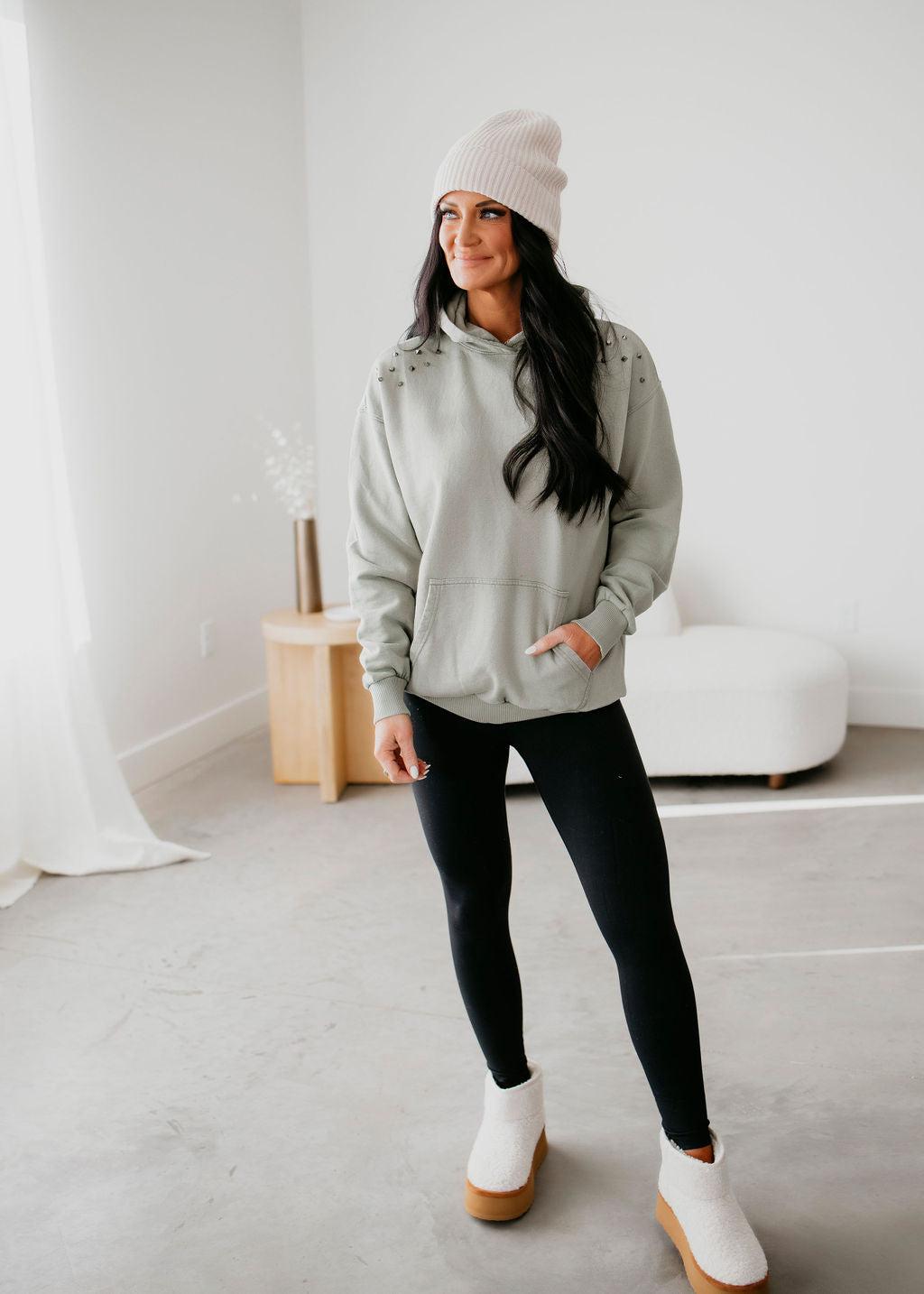 East Studded Hoodie by Lily & Lottie