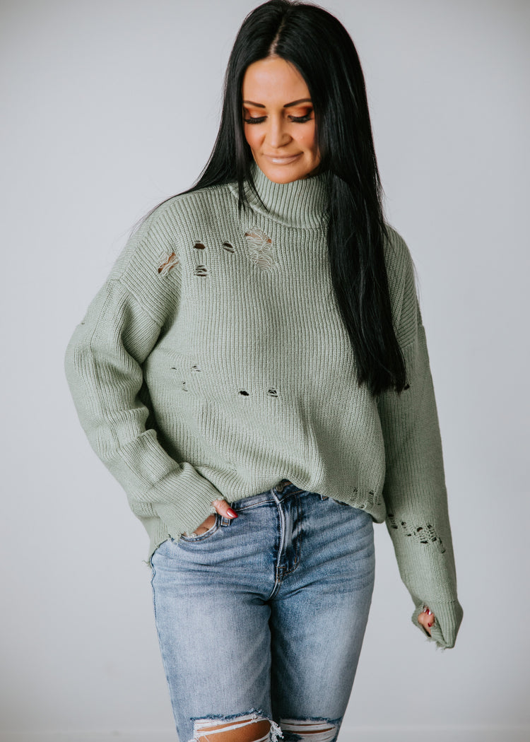 Ettie Distressed Sweater by Chelsea DeBoer