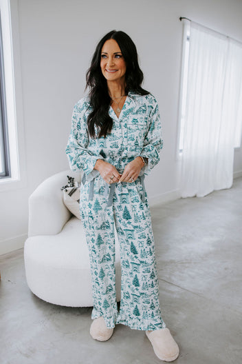 Christmas Season Satin Pajama Set