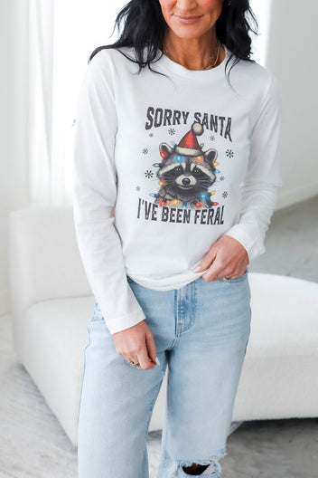 Sorry Santa Long Sleeve Graphic Tee