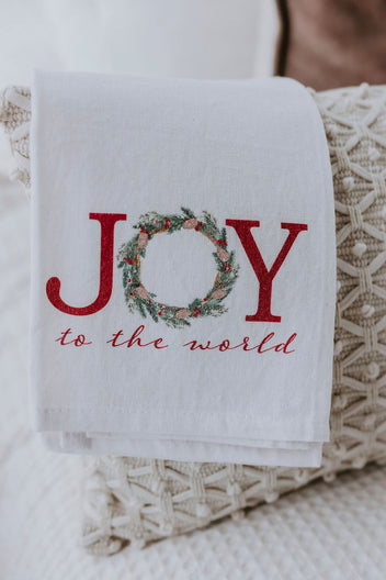 Joy to the World Tea Towel