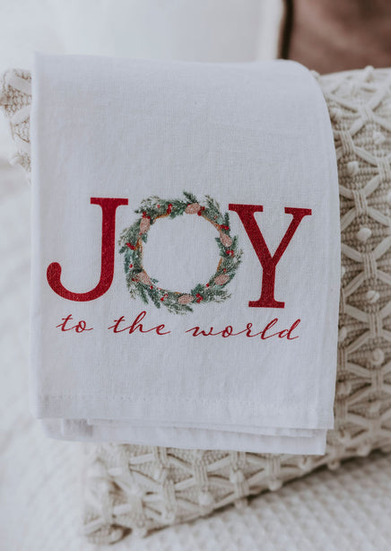 Joy to the World Tea Towel product view