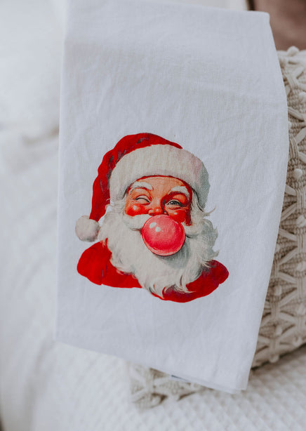 Santa Gum Tea Towel product view