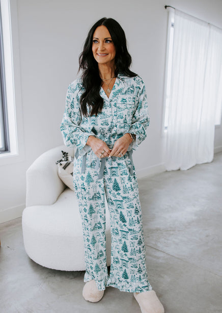 Christmas Season Satin Pajama Set product view