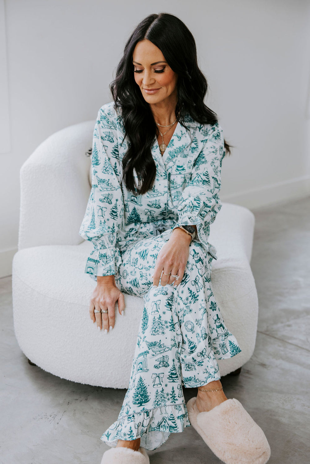 Christmas Season Satin Pajama Set