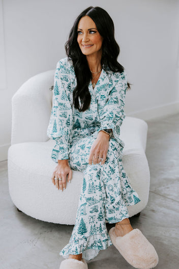 Christmas Season Satin Pajama Set