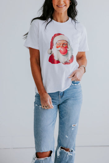 Bubble Gum Santa Graphic Tee