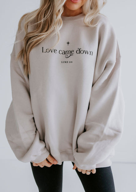 Love Came Down Graphic Crew product view