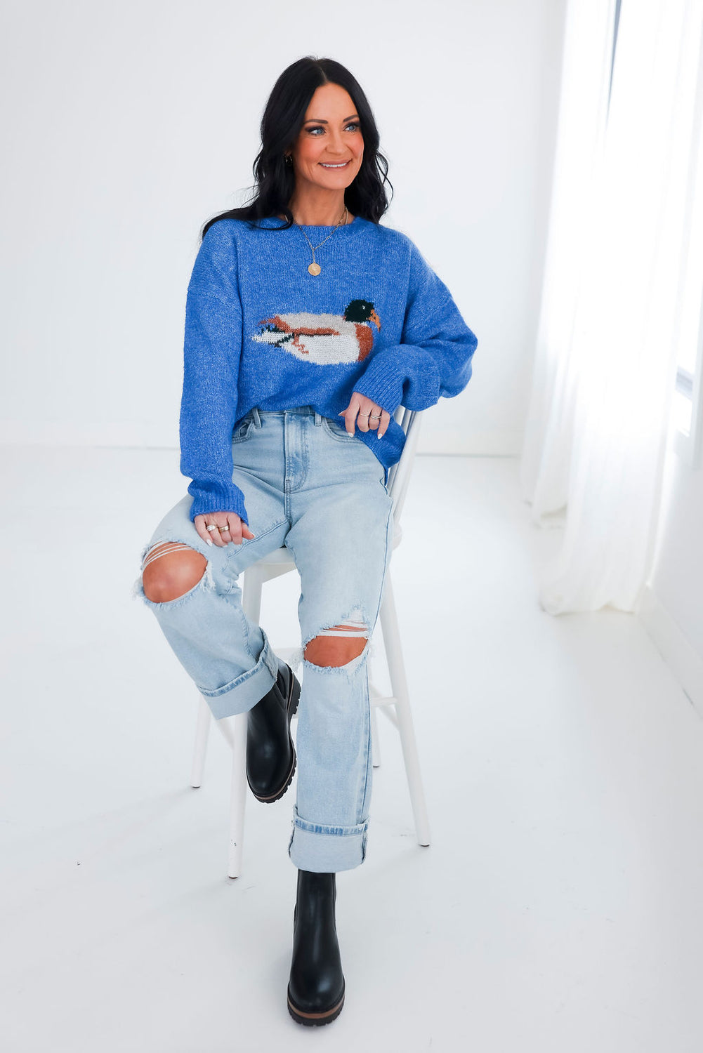 Flying Duck Knit Sweater