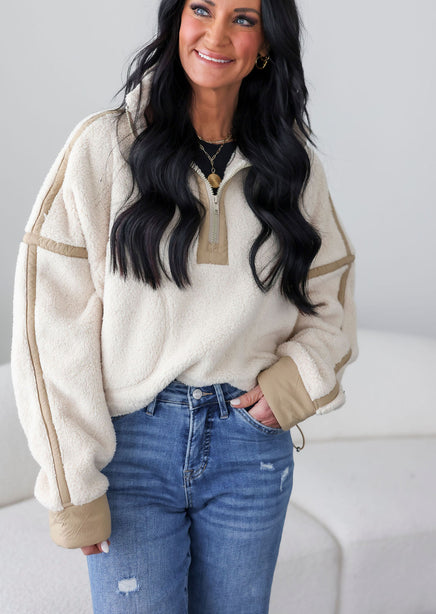 Sara Fleece Quarter Zip product view