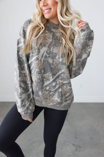 Tobacco Camo Crew by Lily & Lottie