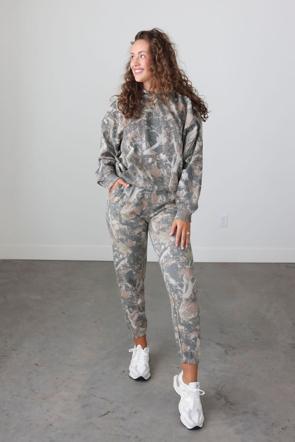 Tobacco Camo Hoodie by Lily & Lottie