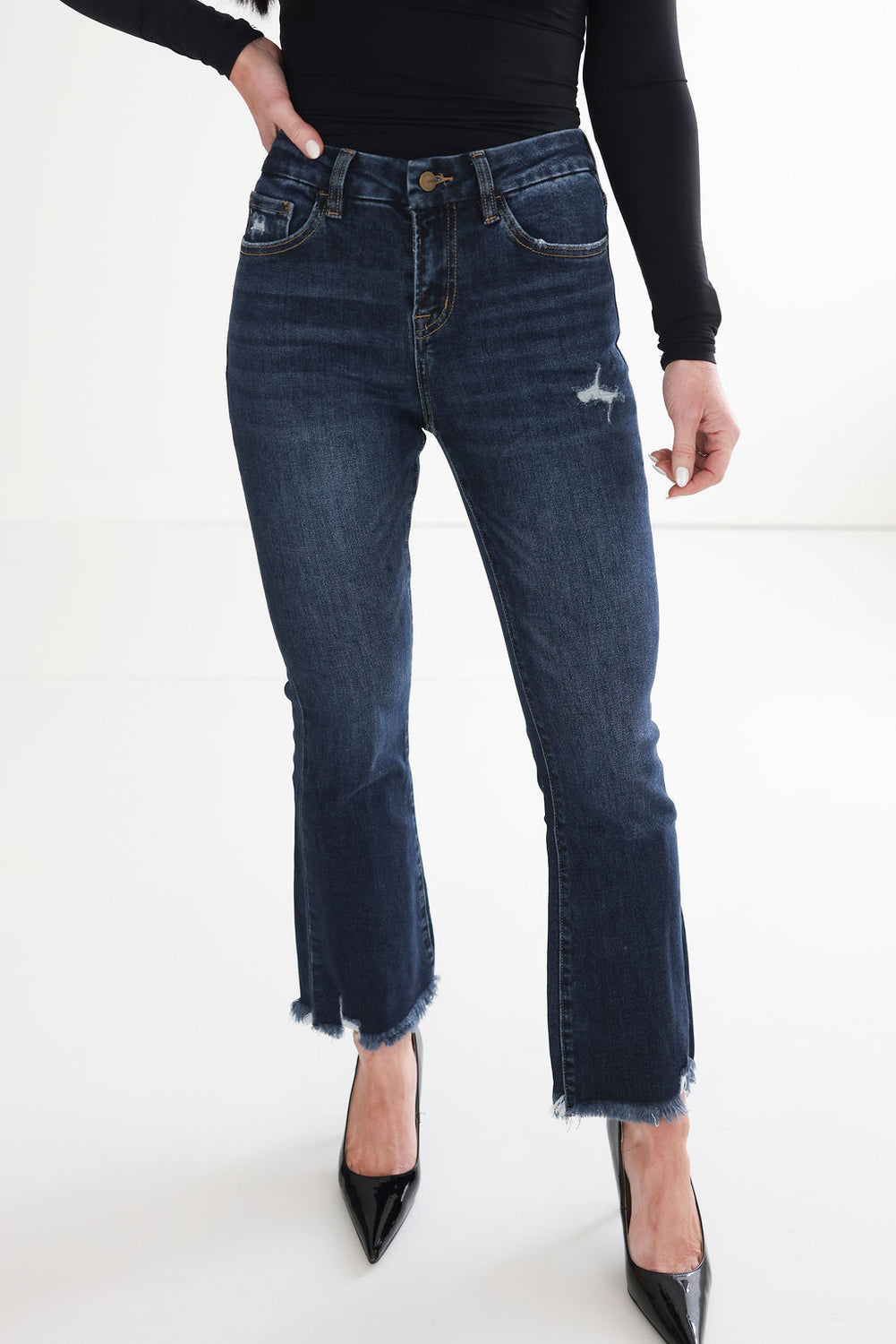 Veruca Mica Crop Flare Jean
