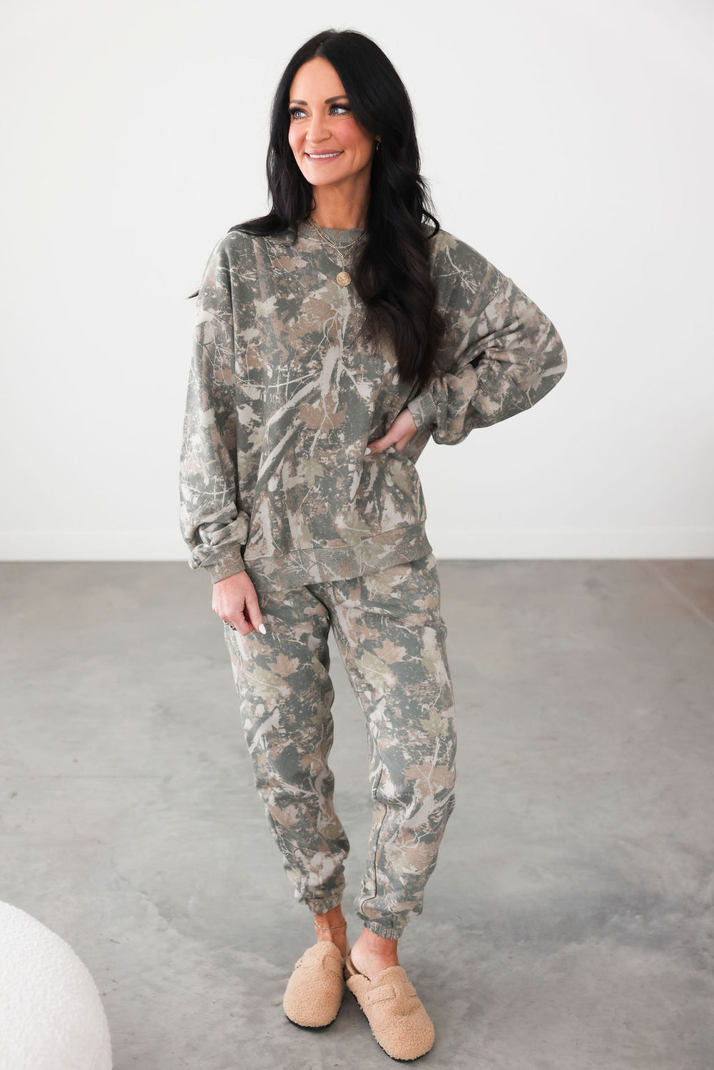 Tobacco Camo Joggers by Lily & Lottie