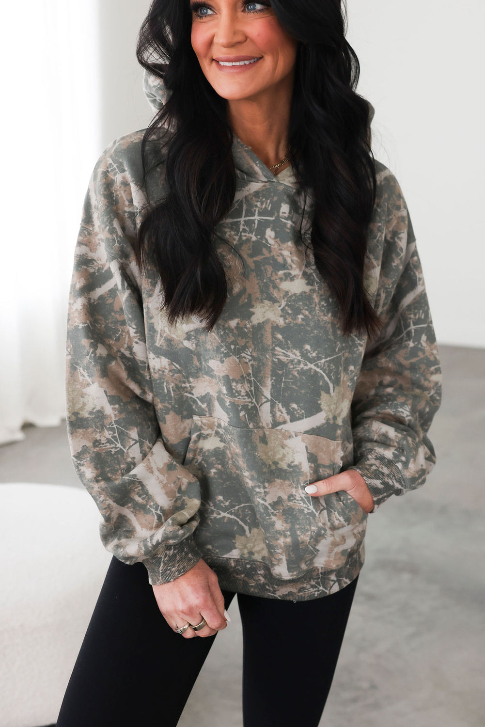 Tobacco Camo Hoodie by Lily & Lottie
