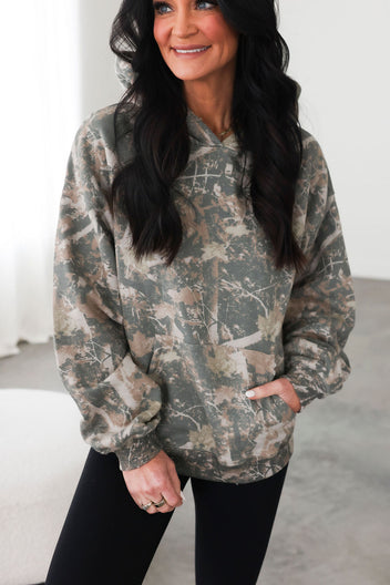 Tobacco Camo Hoodie by Lily & Lottie