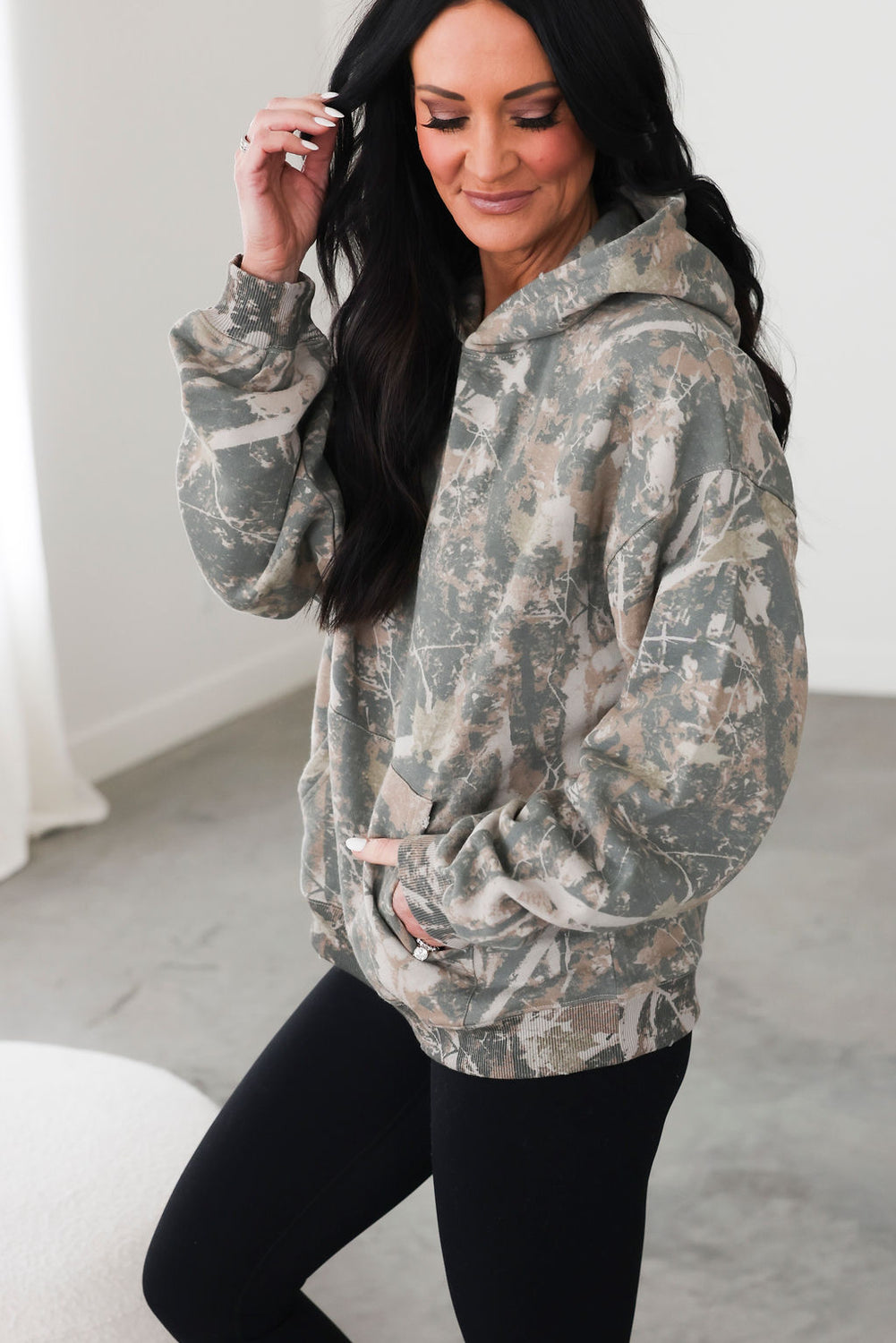 Tobacco Camo Hoodie by Lily & Lottie