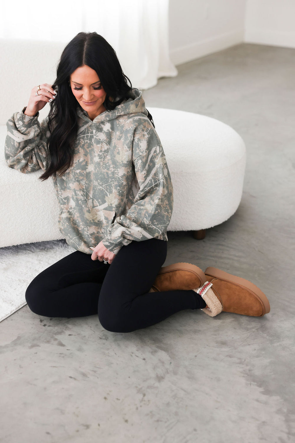 Tobacco Camo Hoodie by Lily & Lottie