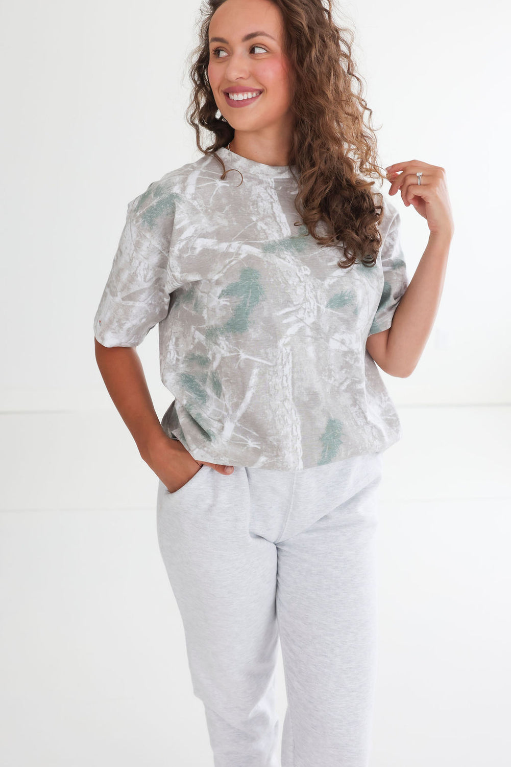 Camo Crew T-Shirt by Lily & Lottie